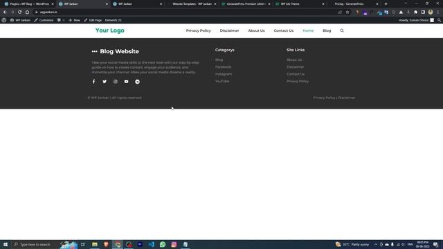 How to Create a Blog Website on WordPress Using GeneratePress | Blog Template Update 1.1 смотреть онлайн