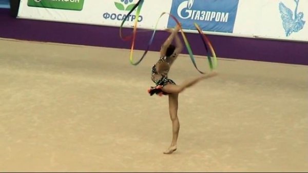 Trubnikova Anna RUS, ribbon, Трубникова Анна. FIG Rhythmic Gymnastics World Cup Event