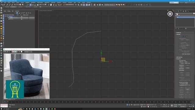 Training modeling 3ds max - Swivel Chair Easy Model смотреть онлайн