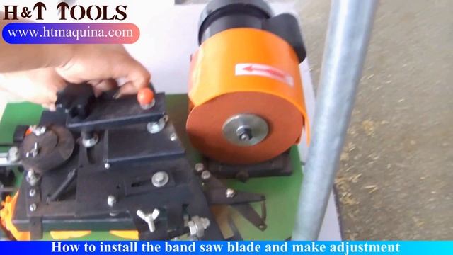 Automatic Band saw blade sharpening machine MF1107 смотреть онлайн
