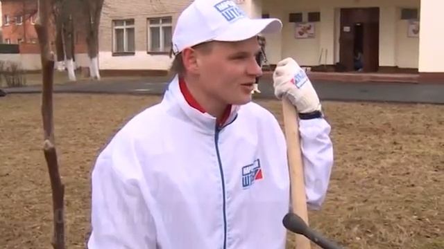 Яблоневый сад зацветет во дворе Краснознаменской школы смотреть онлайн