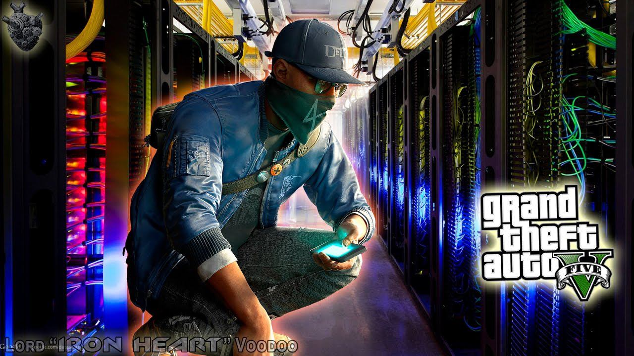 GTA V! МАРКУС ХОЛЛОУЭЙ ИЗ WATCH DOGS 2 ВЗЛАМЫВАЕТ ЛОС-САНТОС! ВИДЕО ОБЗОР GTA 5 MODS [ГТА 5 МОДЫ] смотреть онлайн