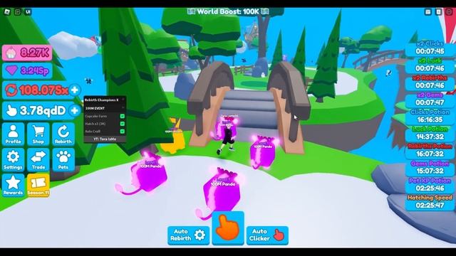 [100M EVENT] Roblox Rebirth Champions X Script - Cupcake Farm & More смотреть онлайн