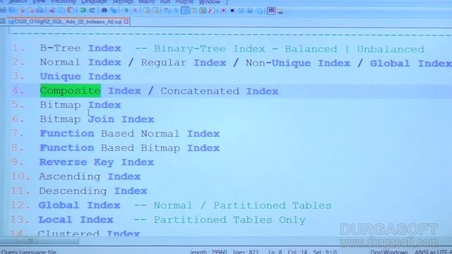 Oracle Tutorial || online training||Adv Sql | Indexes Part - 1 by basha смотреть онлайн