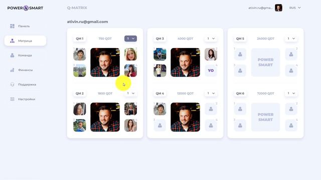Стейкинг криптовалюты QDT в матрице Power Smart смотреть онлайн