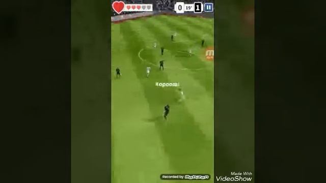 Играю в футбол.Игра называется Score!Hero. смотреть онлайн