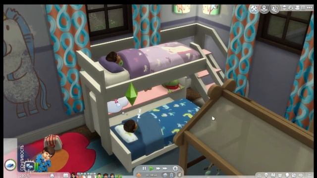 МОД на двухъярусную кровать для детей и дефолтная замена люльки для младенцев ⭐ Sims 4 Моды ⭐ смотреть онлайн