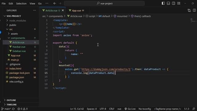 Tips Cara Mengambil Data API di Vue JS смотреть онлайн