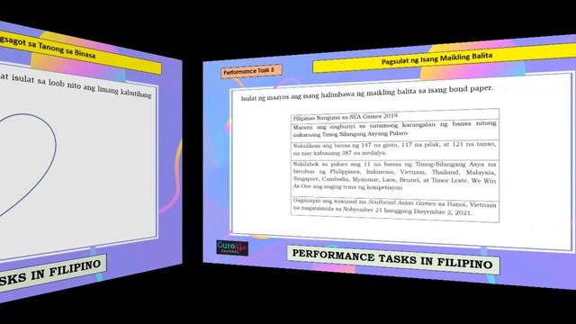 Grade 5 PERFORMANCE TASKS for Quarter 1/ All Subjects смотреть онлайн