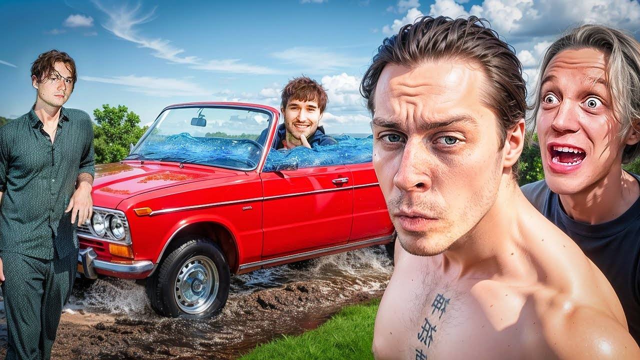 БАССЕЙН НА КОЛЕСАХ / ХАЗЯЕВА ПОСТРОИЛИ БАССЕЙН В МАШИНЕ, НО ЧТО-ТО СНОВА ПОШЛО НЕ ТАК... ДЕНЬ 2 смотреть онлайн