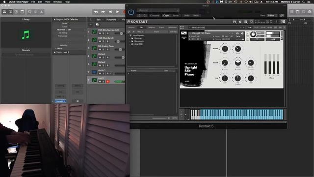 Westwood Upright Felt Piano Demonstration - NI Kontakt - Logic Pro X смотреть онлайн