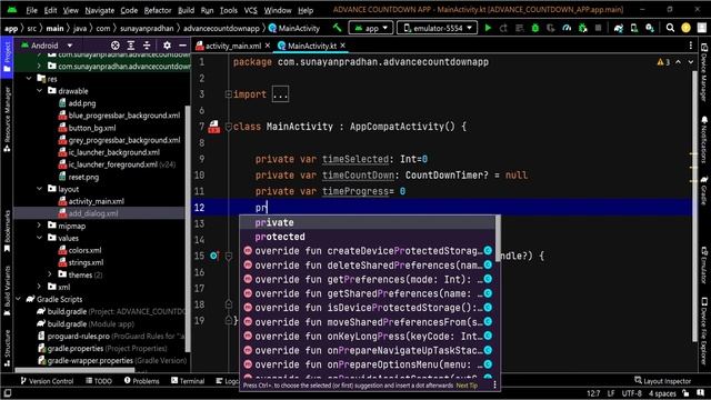 Countdown Timer with Start, Pause and Reset - Android Studio Tutorial | Professional UI || Techno S смотреть онлайн