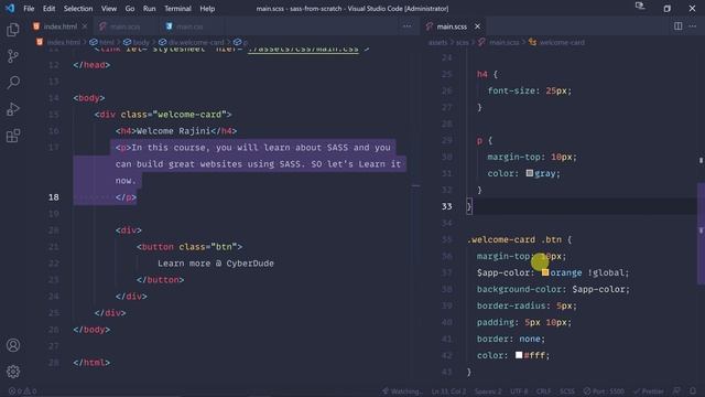 #13 - SASS Nesting Styles - (தமிழில்) (Tamil) | SASS Tutorial смотреть онлайн