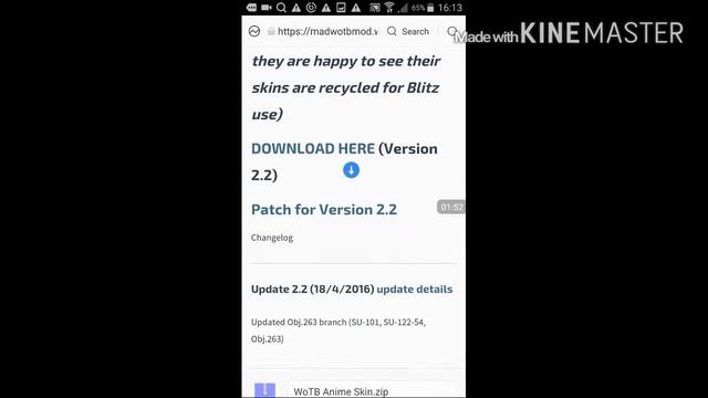 WoTB how to download the anime skin mod???!!!!! смотреть онлайн