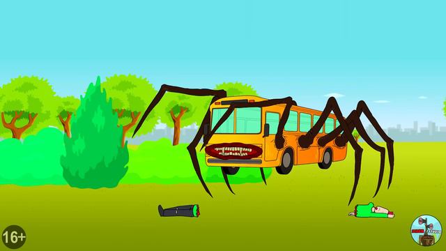 BUS EATER VS THOMAS THE TRAIN EXE! SCP Horror Cartoon Animation смотреть онлайн