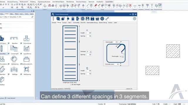 02. Stirrup Tab | Column Reinforcement Python Part in ALLPLAN смотреть онлайн