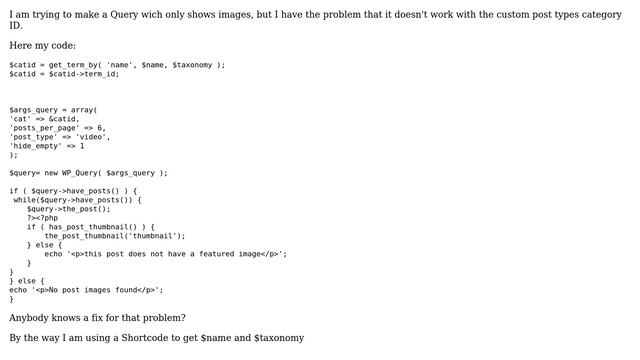 Wordpress: WP_Query doesn't accept Category ID смотреть онлайн