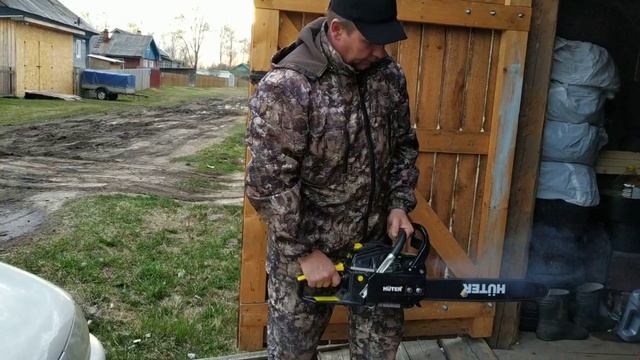 Тестирование бензопилы HUTER BS-52M. Мастер-класс. смотреть онлайн