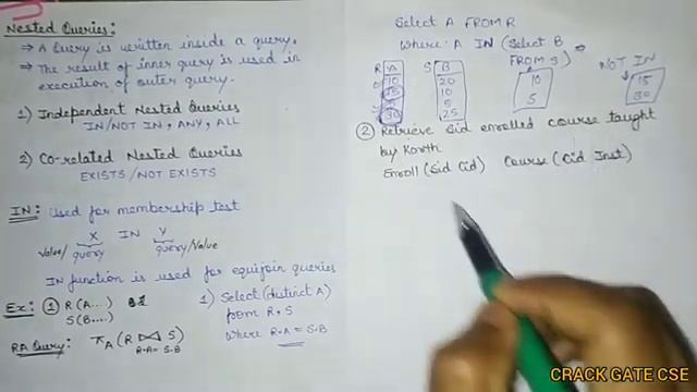43.1 Nested Queries (Part-1) | Independent Nested Queries | IN, NOT IN, ANY, ALL in SQL | Database смотреть онлайн