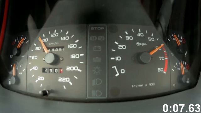 Peugeot 205 GTI 1.9 130 : 0-100 km/h смотреть онлайн