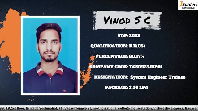 Student Placement Story from Jspiders Basavanagudi | System Engineer Trainee смотреть онлайн