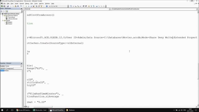 Excel VBA Introduction Part 51.2 - Pivot Tables Using An Access Database