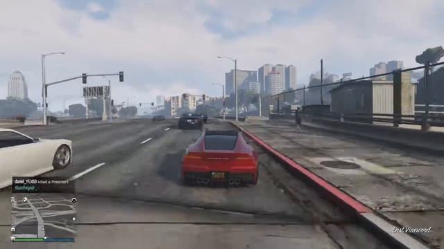 GTA 5 Racing (ONLINE PS4) Coquette vs Vigero ZX 🚦 Dig + Roll ! REAL STREET !!! смотреть онлайн