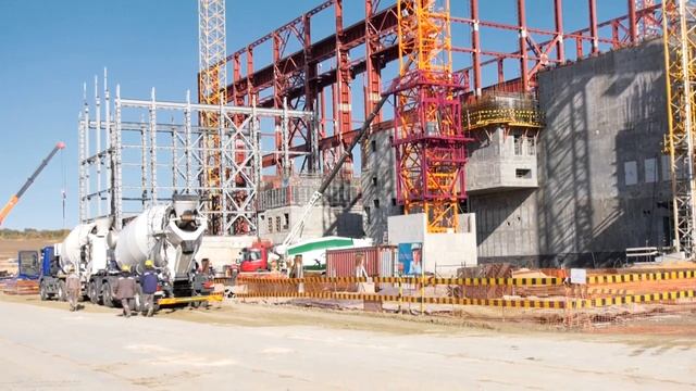 Завершен очередной этап бетонирования ВЗО на Курской АЭС-2 смотреть онлайн