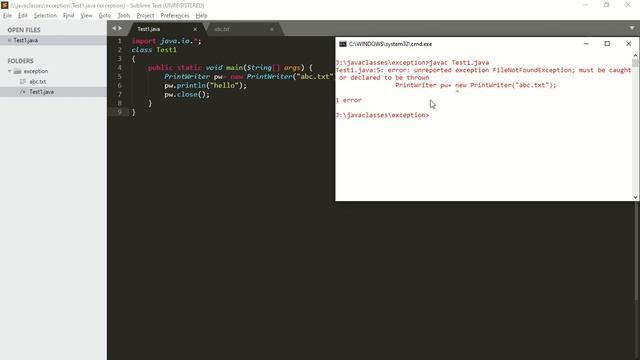 Java Module 3: Exception Handling | part-2 | Checked Exception and Unchecked Exception смотреть онлайн