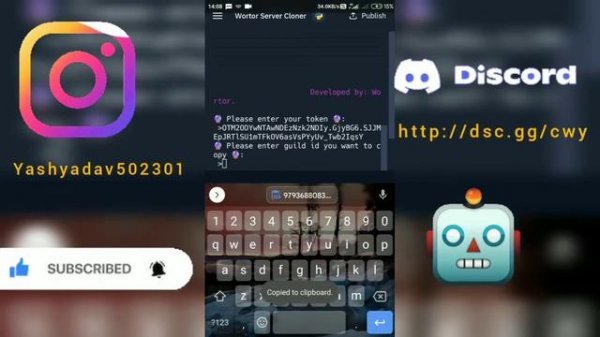Best Discord Server Cloner || No coding required|| On mobile|| Self bot