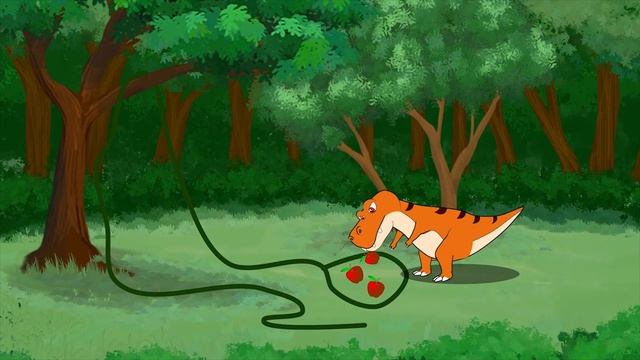 Dinosaur's journey to get cherry blossom tree | Funny Dinosaur Cartoon смотреть онлайн