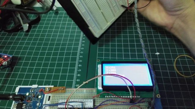 gyro test with amega1284 and esp32 via serial communication rs485 смотреть онлайн