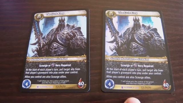 The Lich King - WOW TCG card - foil and regular смотреть онлайн