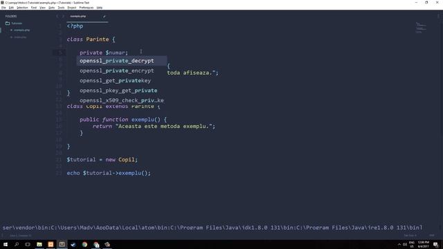 #42 Tutorial PHP OOP [ROMANA] - Mostenirea | Vizibilitatea смотреть онлайн