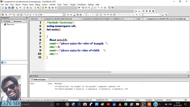 a programm to calculate the area of rectangle c++ codeblock.mp4 смотреть онлайн