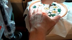 вышивка на машинке Janome, первая работа