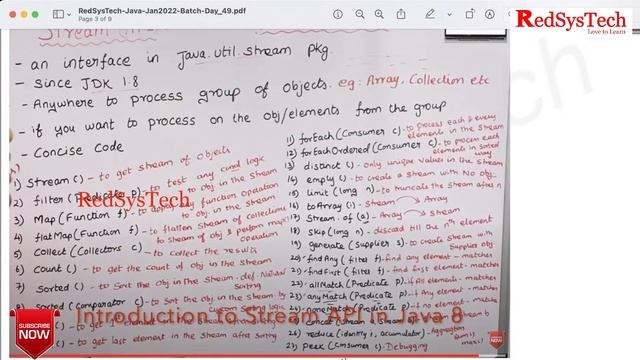 Java Live Session | Mastering Java JDK 1.8 Features - Part 2 | JDK 1.8| Core Java | Java |RedSysTec смотреть онлайн