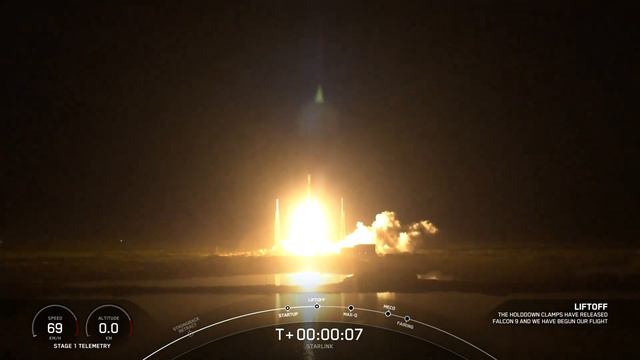 Falcon 9 successfully launched 23 Starlink satellites to orbit from Florida. смотреть онлайн