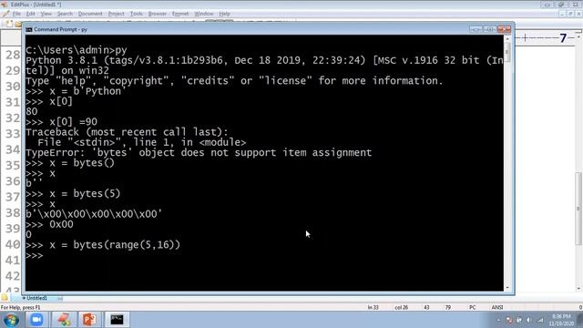 Data Types in Python | Binary Sequence Type in Python | Leela Soft - Madhu Sir смотреть онлайн