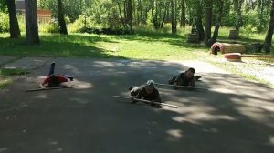 Суровцов Сергей  Васильевич, школа выживания, перемещение по пластунски и на спине с палкой