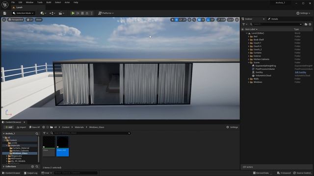28. Unreal Engine 5.1 Для архитектурной визуализации - Материал стекла смотреть онлайн