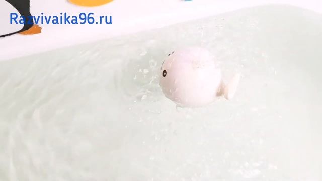 Игрушка для ванной Кит с фонтаном смотреть онлайн