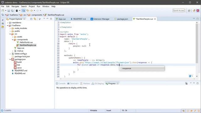 Vue.js 应用程序 Eclipse IDE 教程系列教材 смотреть онлайн