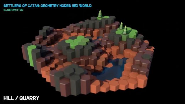 Settlers of Catan: Hex World (Blender Geometry Nodes) смотреть онлайн