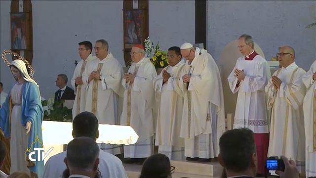 21.05.2017 - Papa Francesco celebra la Messa a San Pier Damiani - Roma смотреть онлайн