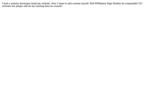 Wordpress: Will downloading a page builder plugin delete my existing data? смотреть онлайн