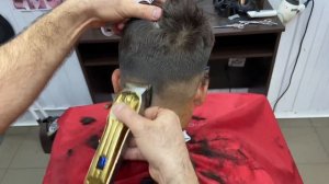 Машинка на широкой расческе мужская стрижка