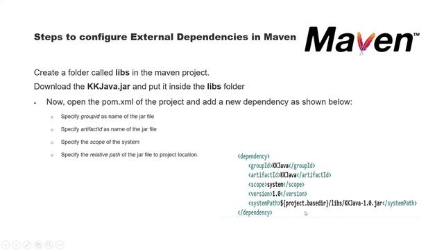 How to add local jar files to a Maven project ? | Manage External Dependencies in maven | Hindi смотреть онлайн