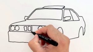 How To Draw A Bmw M3 E30 - Bmw Car Drawing Step by Step