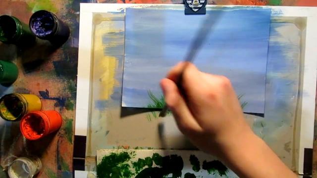 (Урок) рисования пейзажа Art SCHOOL..... смотреть онлайн